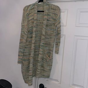 Preowned Anthropology Knit multicolor open cardigan